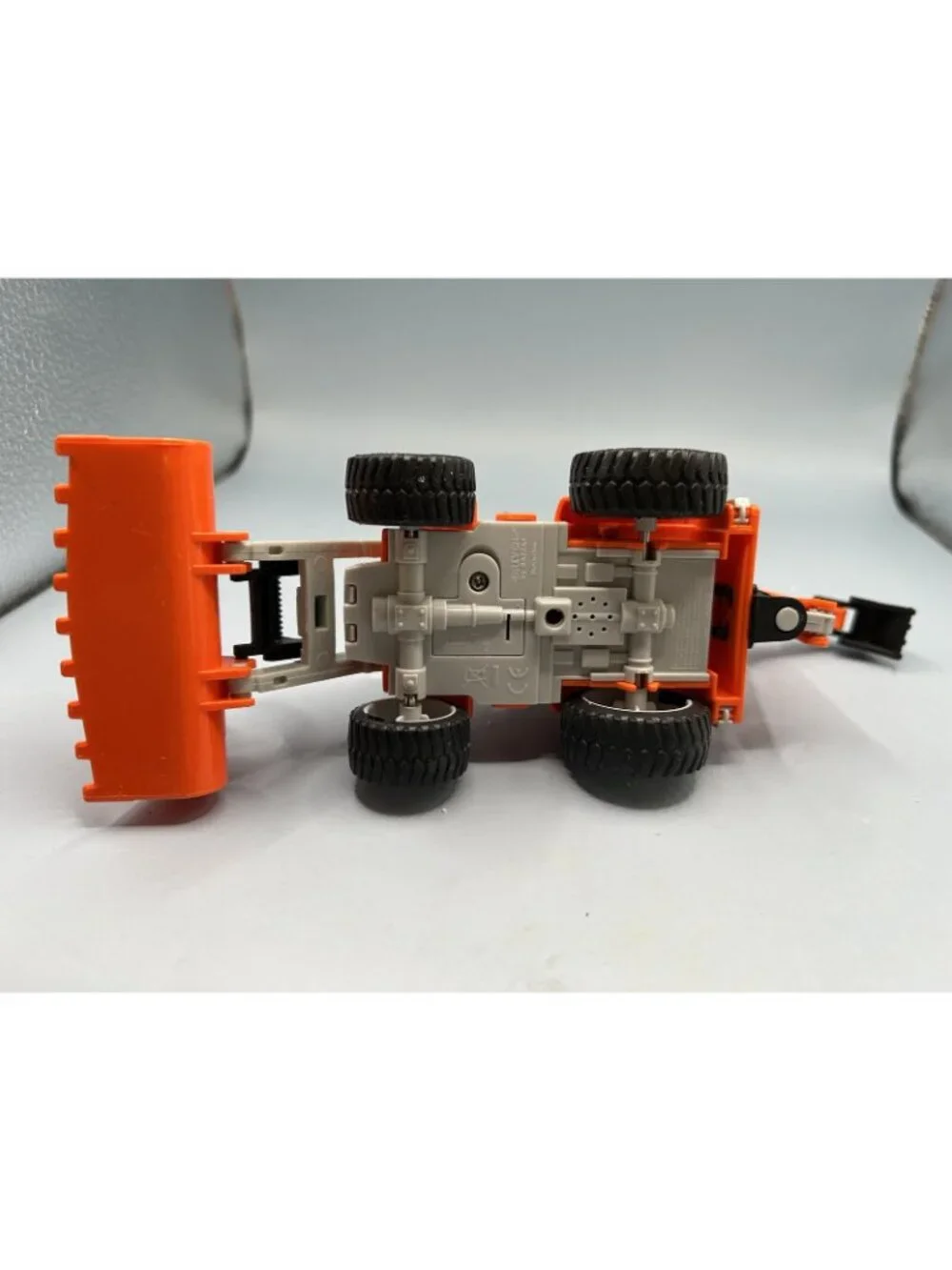 Bulldozer Backhoe Combination Construction Vehicle With Noise. Plastic Toy
